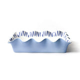 Iris Blue Drop Ruffle Casserole 13