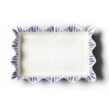 Iris Blue Drop Ruffle Casserole 13