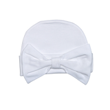 White Bow Pima Beanie