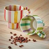Ava Stripe Mug Red Multi