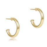 Round Gold 0.5" Hoop 2mm Smooth