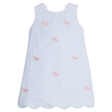 Watermelon Embroidered Bow Back Dress