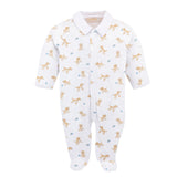Tiny Puppies Printed Pima Footie