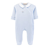 Lullaby Flight Pima Jacquard Embroidered Footie