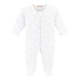 whisper of stars pink zipped footie