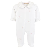 little bows collared footie