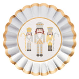 Gilded Nutcracker Scalloped Salad Plate