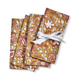 Mia Block Print Plaid Napkin S/4