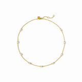 Pearl Hydra Delicate Station Necklace