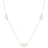 17" Choker Simplicity Chain Gold 6mm Pearl
