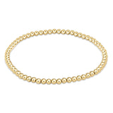 Classic Gold 3mm bead bracelet