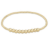 Classic Gold Beaded Bliss 2mm Bracelet