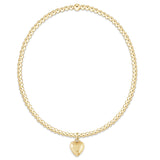 Classic Gold 2mm Bracelet Love Plush Small Gold Charm