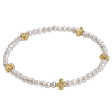 egirl Signature Cross Small 3mm Pearl Bracelet