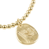 Extends Classic gold 3mm Bracelet Inspire America Gold Disc