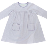 Lavender Stripe Basics Lennon Knit Dress