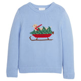 Holiday Lab Blue Intarsia Sweater