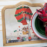 Die-cut Christmas Balloon Ride Placemat