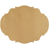 Die-cut Gold French Frame Placemat - 12 Sheets