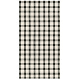 Black Painted Check Guest Napkins