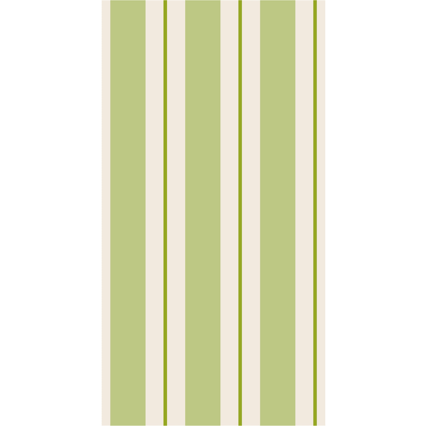 Green Awning Stripe Guest Napkin