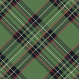Green Plaid Beverage Napkin