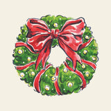 Holiday Wreath Beverage Napkin