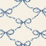 Heirloom Blue Bow Bev Napkin