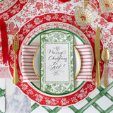 Die-cut Red Regal Placemat