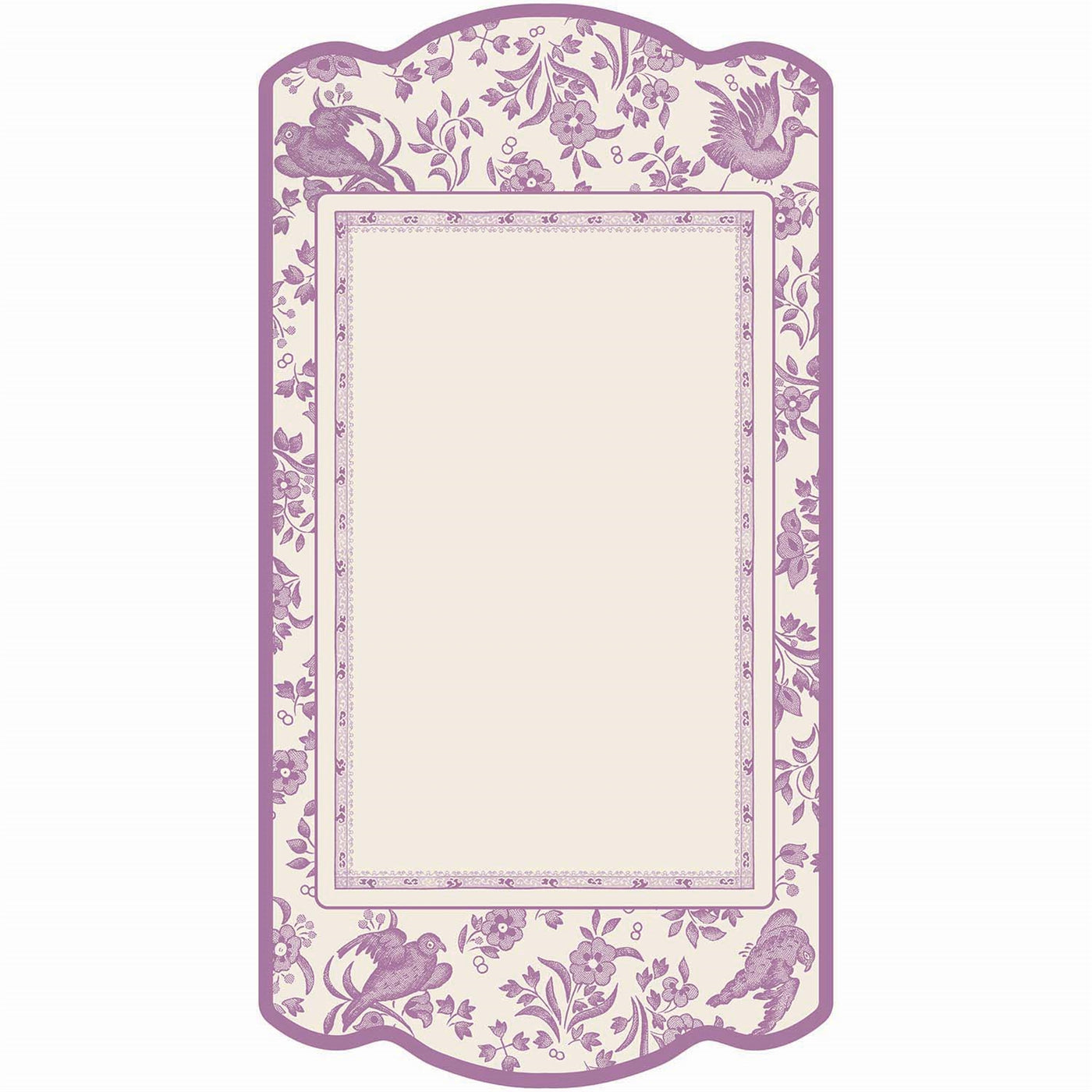 Lilac Regal Peacock Table Card