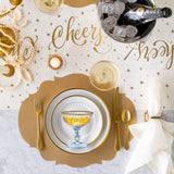 Die-cut Gold French Frame Placemat - 12 Sheets