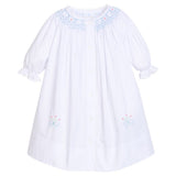 Smocked Heirloom Gown Blue Bell