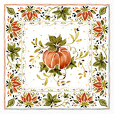 Pumpkins With Ornaments Orange Pumpkin Lunch Napkin