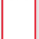 Nutcracker Trio with Red Border Skinny Notepad