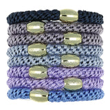 Hydrangea Grab & Go Ponytail Holders - Set of Eight