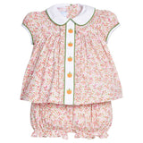 Ruffled Sally Bloomer Set - Pumpkins