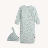 Teal Savannah Plains Gown + Hat