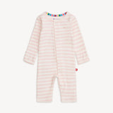 Pink Stripe Organic Cotton Coverall