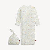 Nursery Magic Cream Modal Gown + Hat Set