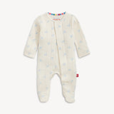 Airplanes Pointelle Magnetic Footie