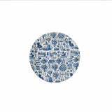 Mini Hors D'oeuvre Navy and White Martha Toile Paper Plate