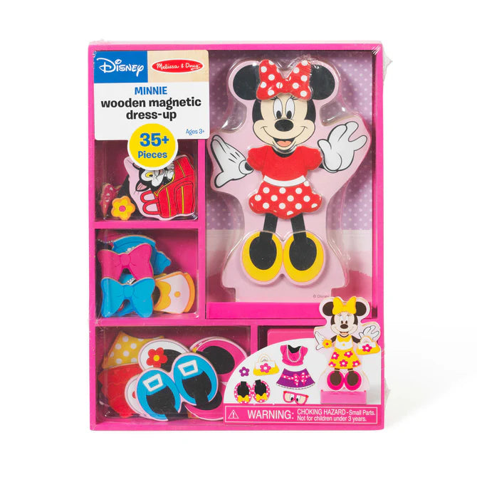mini magnetic dress up doll set Melissa & Doug Abby and Emma Deluxe Magnetic Wooden Dress-Up Dolls Play Set