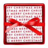 Merry Christmas Ceramic Napkin Tray