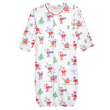 Santa's Workshop Printed Pima Conv. Gown