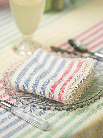 Summer Stripe Napkin Set of 4