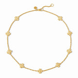 Gold Malta Canterbury Delicate Station Necklace