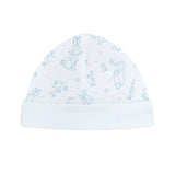 Blue Bunny Toile Baby Hat
