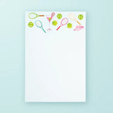 Tennis & Cocktails Pattern Notepad