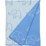 Blue Elephant Nursery Blanket