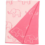 Pink Elephant Nursery Blanket